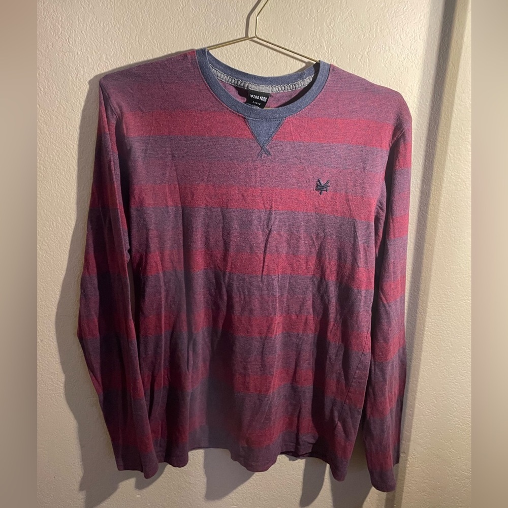 Zoo York Long Sleeve Striped Boys Large Shirt
